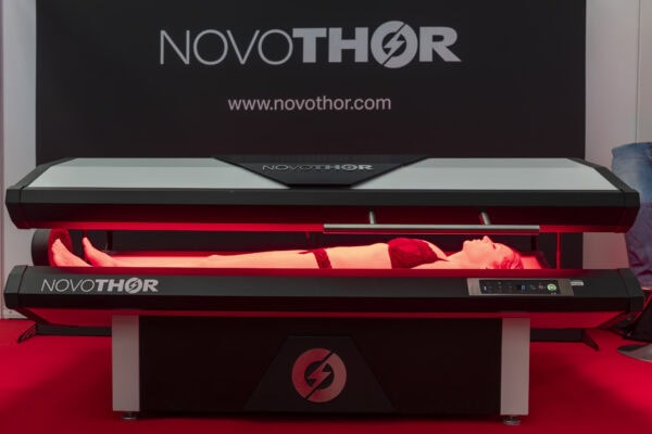 Sunbed and red light therapy