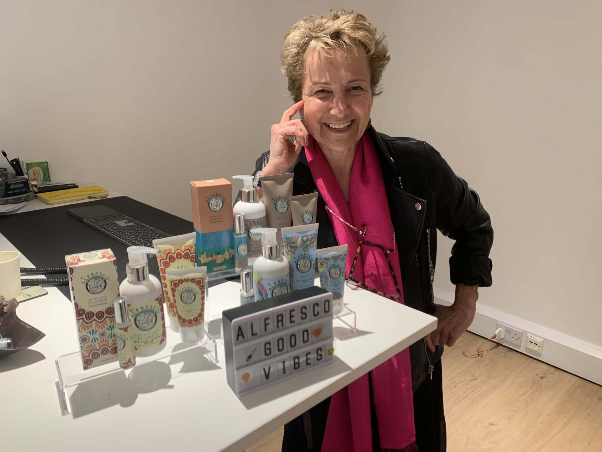Founder Sarah-Lou in her new showroom at the BDC